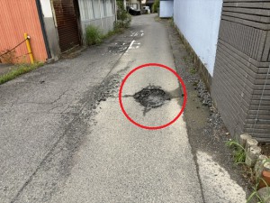 川内　穴ぼこ①